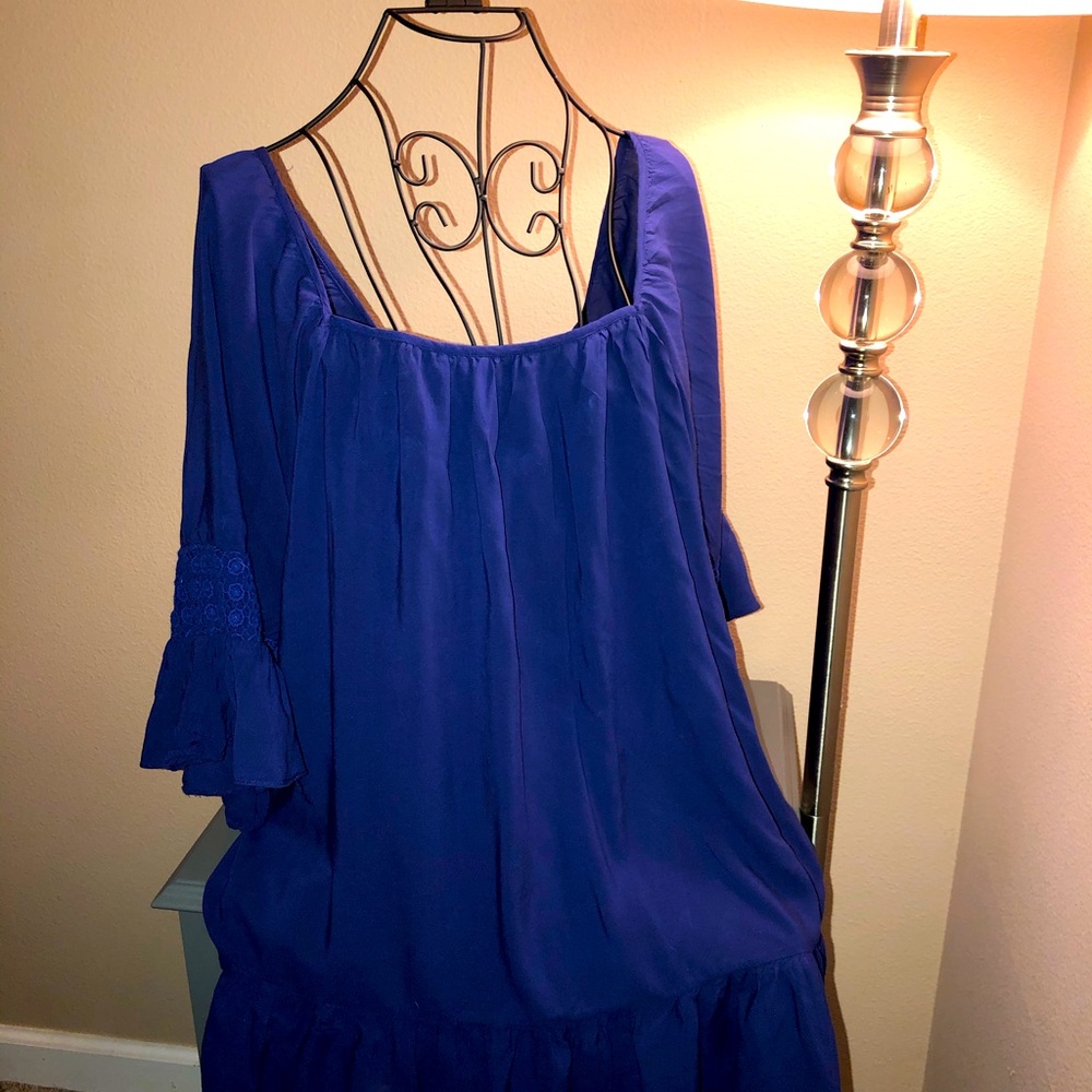 VaVa by Joy Han navy blue boho dress